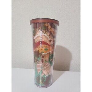 Starbucks Desert Floral Cactus 24oz Tumbler No Straw 2020 Rare Limited Edition